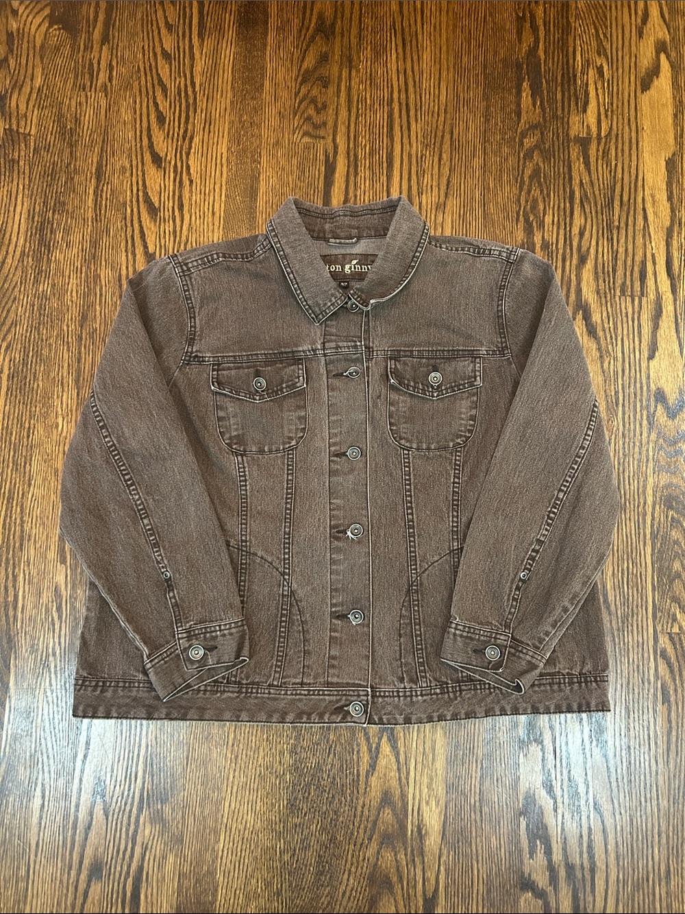 Vintage Y2K Brown Denim Jean Jacket